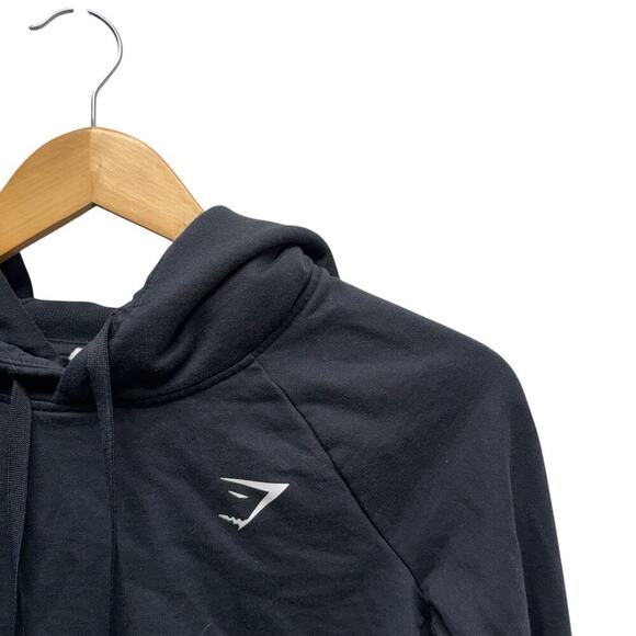 Gymshark‎ Training Cropped Hoodie Black Women’s Size XS - Picture 3 of 9